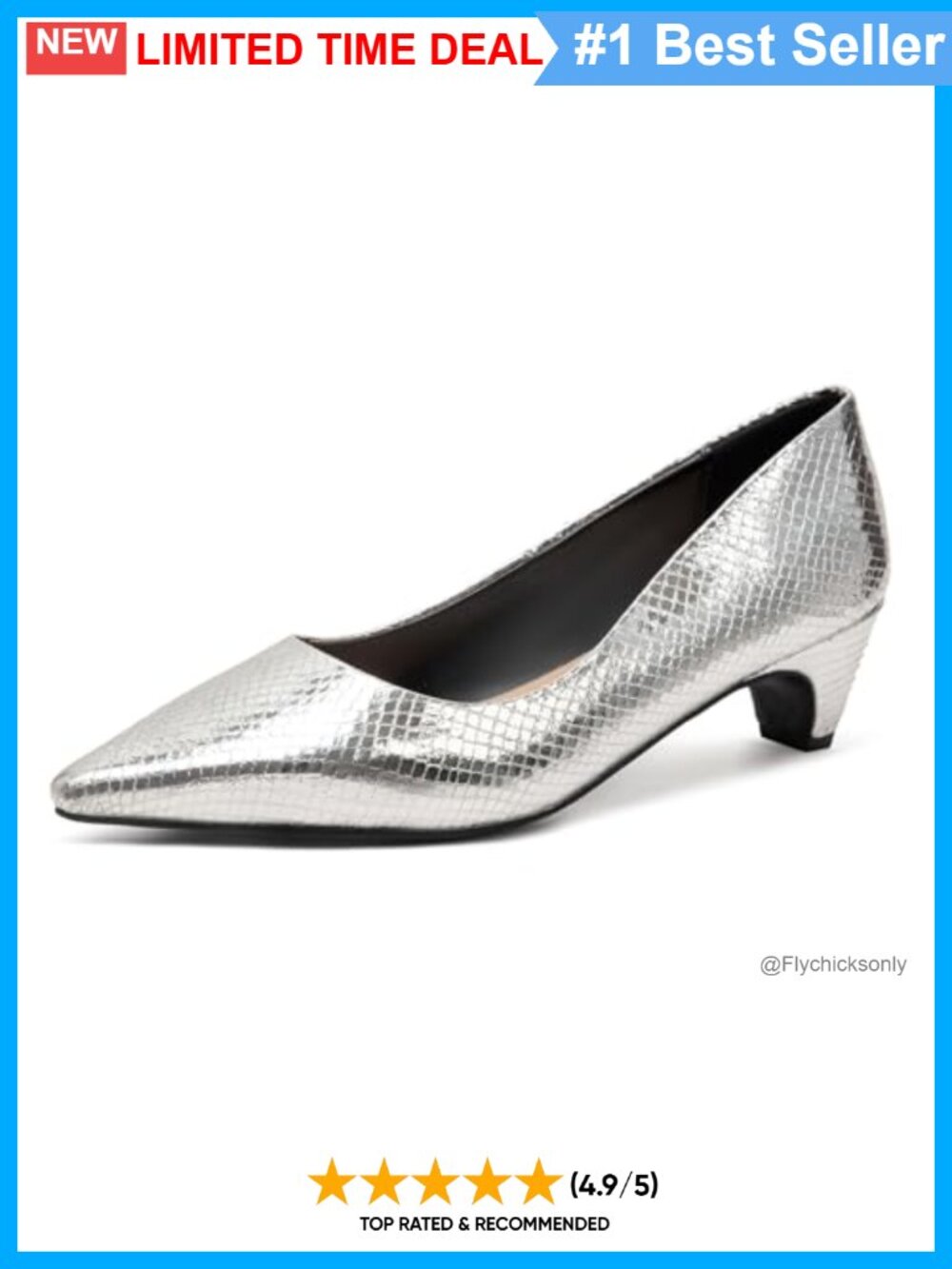 Women's Pointed Toe Kitten Heel Pumps Faux Leather Office
